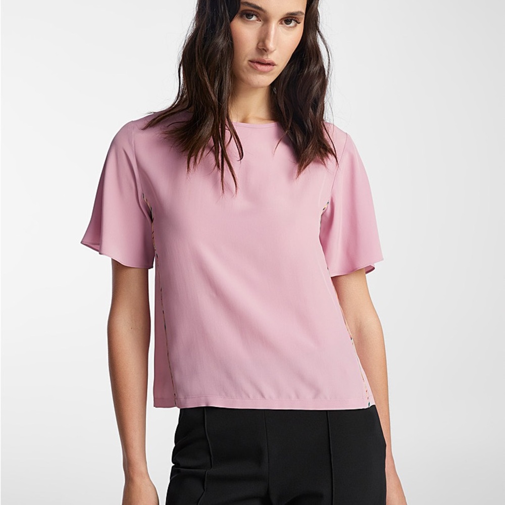 NWT : PS Paul Smith Colourful trim casual blouse